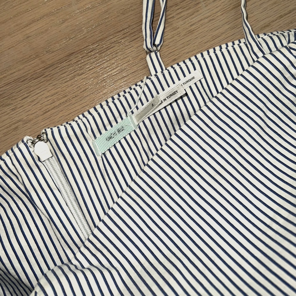 Kimchi Blue pinstriped blue women small dress
